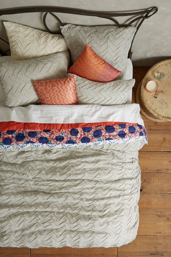 Textured Chevron Duvet Cover Anthropologie