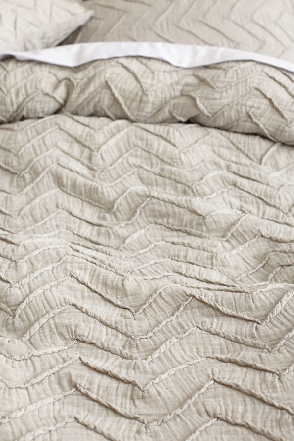 Textured Chevron Duvet Cover Anthropologie