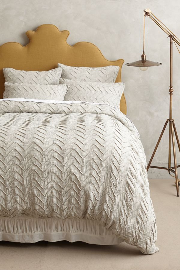 Textured Chevron Duvet Cover Anthropologie