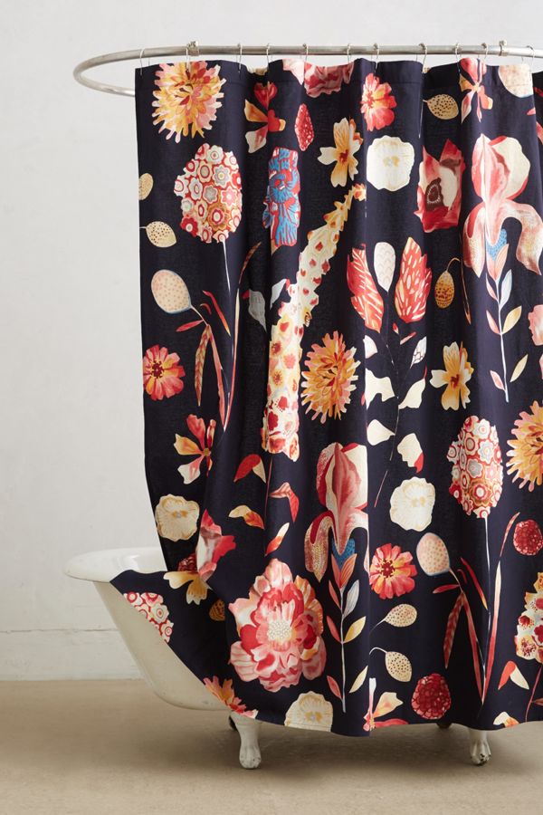 Garden Buzz Shower Curtain Anthropologie