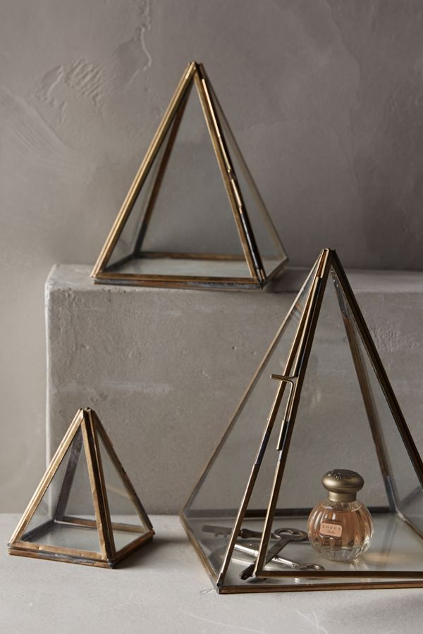 Glass Pyramid Display Cases Anthropologie