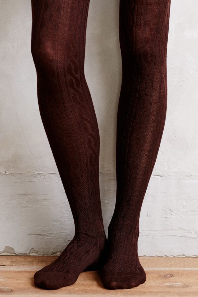 Coldstream Cabled Tights | Anthropologie