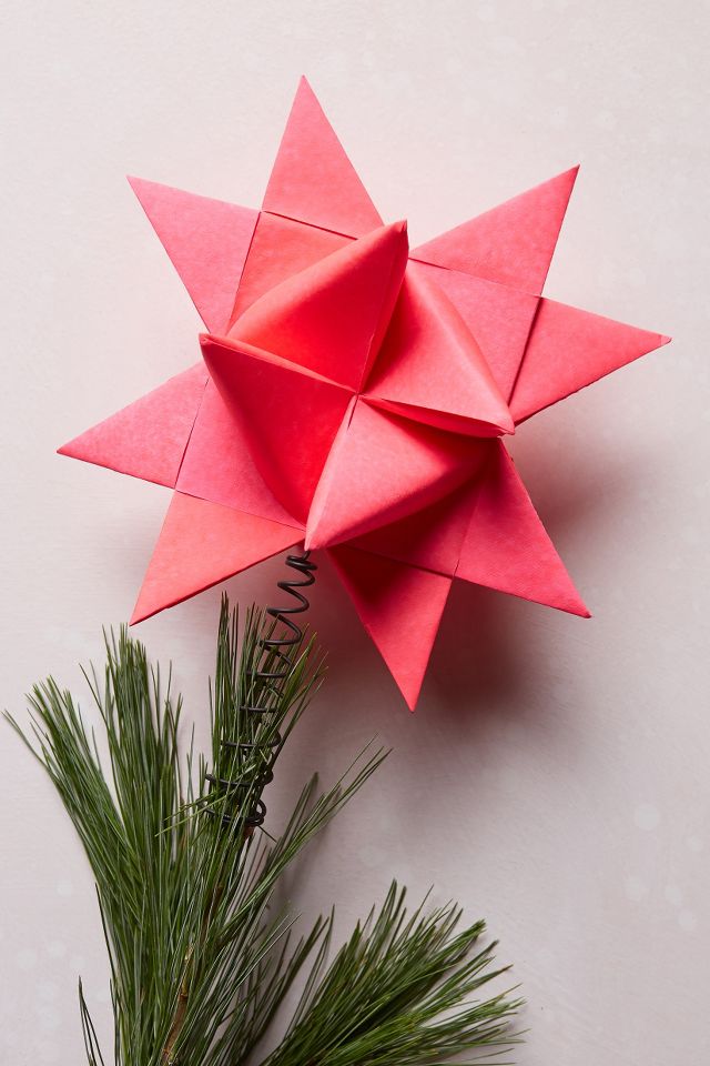 Origami Star Tree Topper Anthropologie