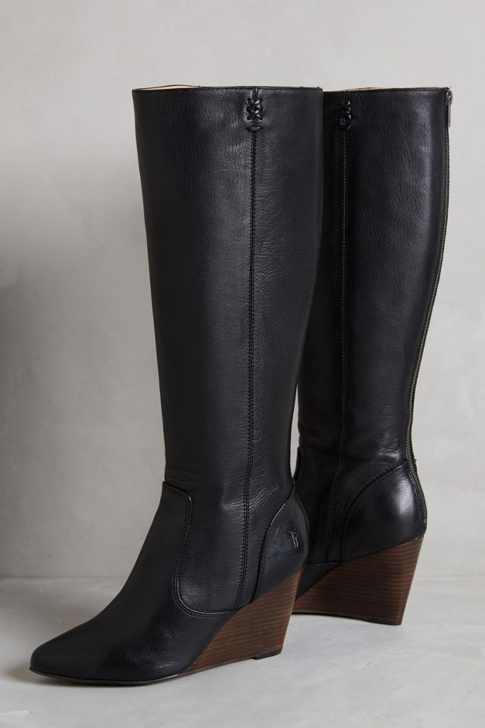 frye wedge boots