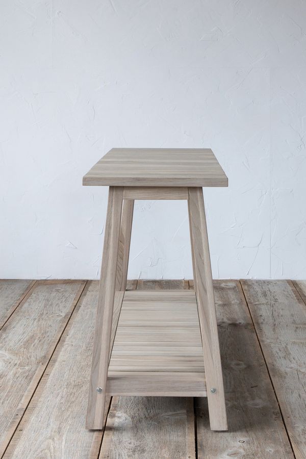 Slide View: 5: Vista Slatted Teak Console Table