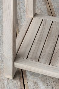 Slide View: 6: Vista Slatted Teak Console Table