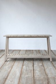 Slide View: 4: Vista Slatted Teak Console Table