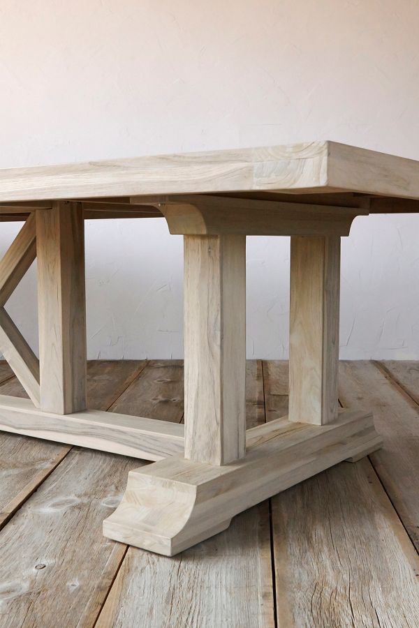 Slide View: 5: Country Teak Dining Table