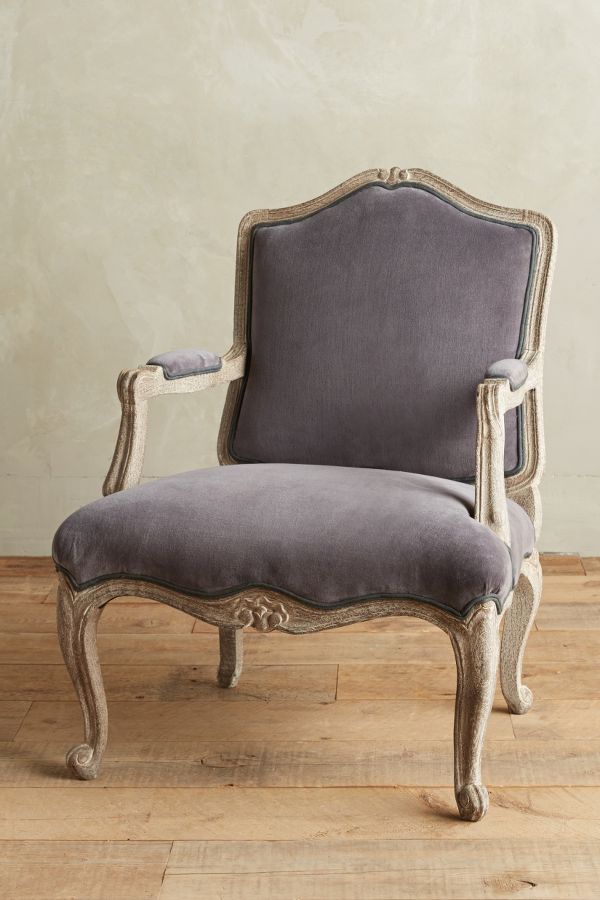 Velvet Viola Occasional Chair | Anthropologie