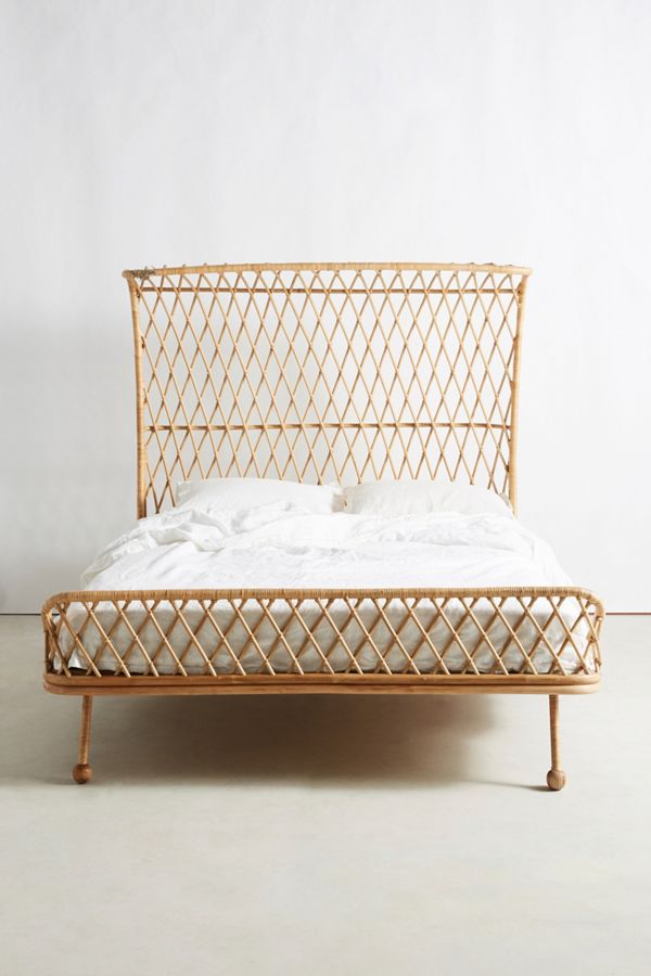 Curved Rattan Bed Anthropologie
