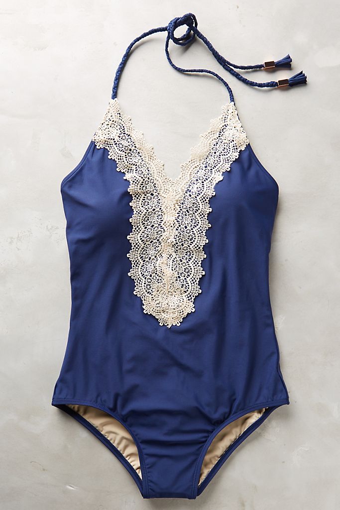 Lace-Front One-Piece | Anthropologie