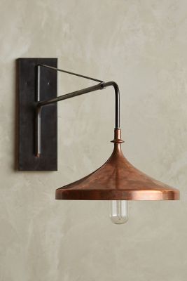 Copper Wall Sconce Anthropologie   34726232 027 B