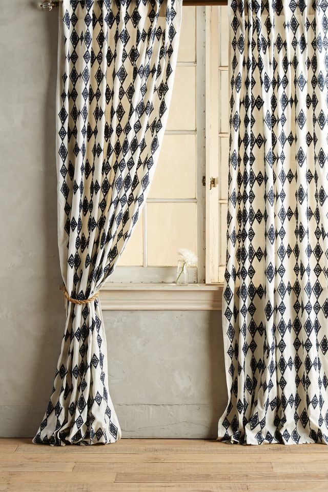 Tumbling Diamonds Curtain Anthropologie