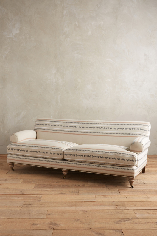 Patterned Willoughby Sofa Anthropologie