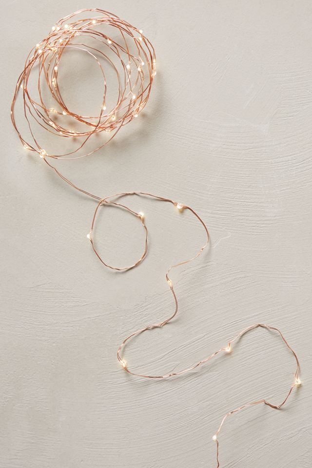 Aurora Copper String Lights | Anthropologie