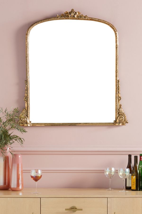 Gleaming Primrose Mirror. #frenchcountry #mirrors #gildedmirror #frenchmirror