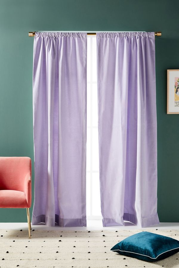 Matte Velvet Curtain Anthropologie