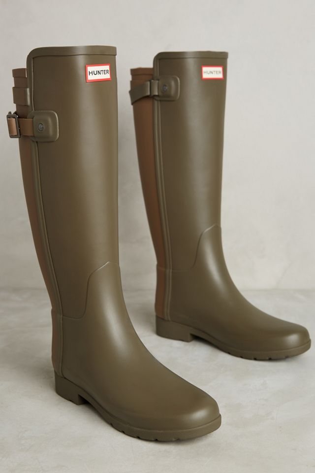 hunter original refined wide fit rain boots