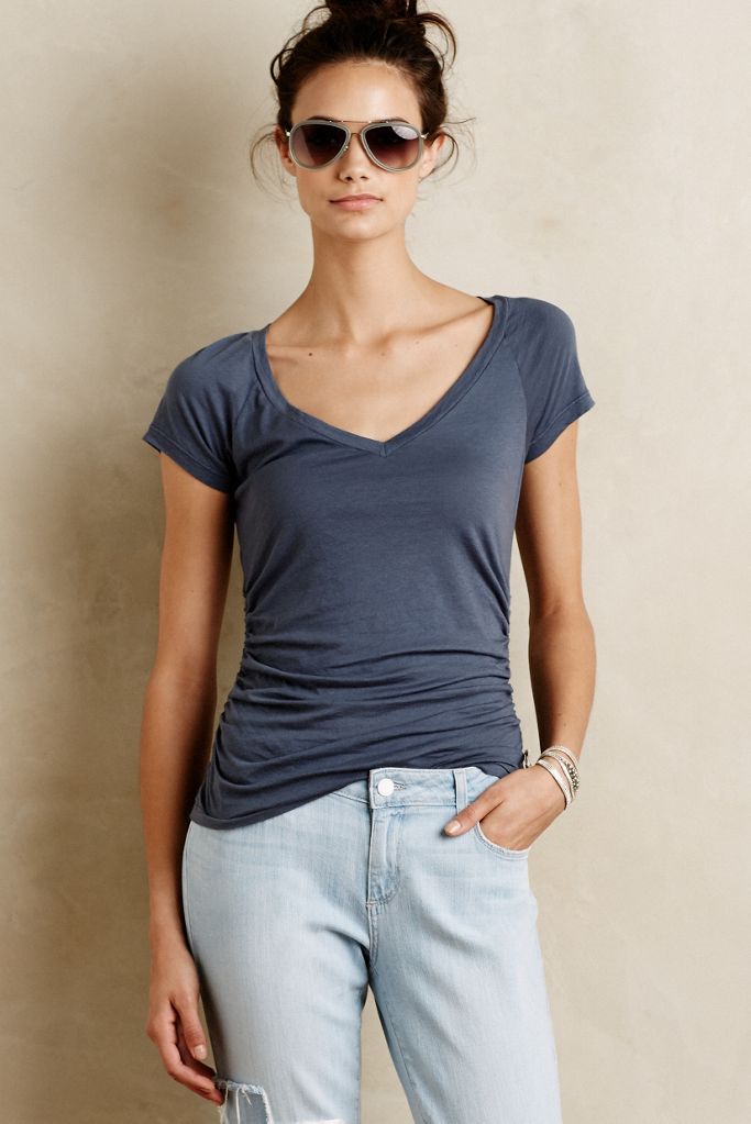 ruched front tee