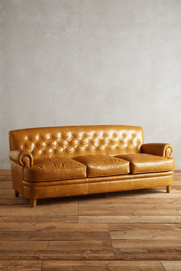 Leather Kimmeridge Sofa Anthropologie