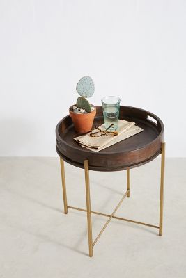 wooden tray table