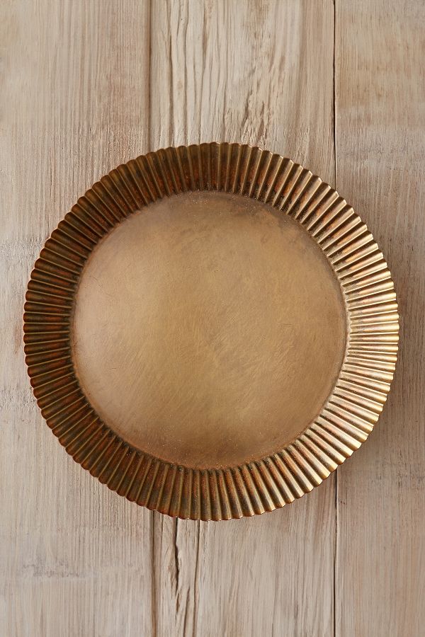 Slide View: 3: Habit & Form Tart Plant Tray, Brass