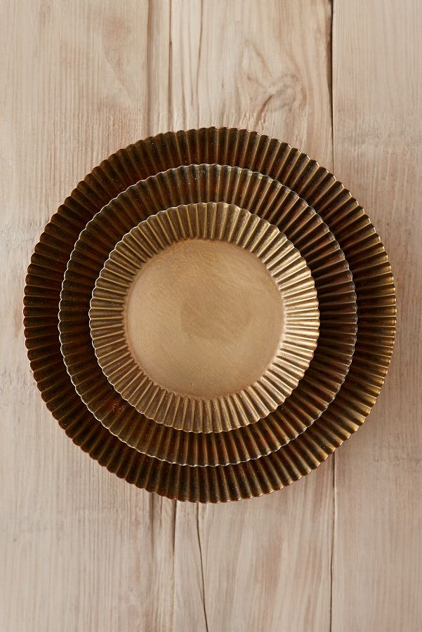 Slide View: 1: Habit & Form Tart Plant Tray, Brass