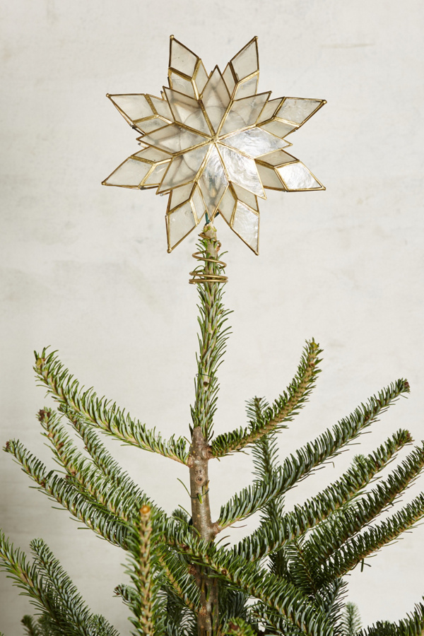 Capiz Star Tree Topper Anthropologie