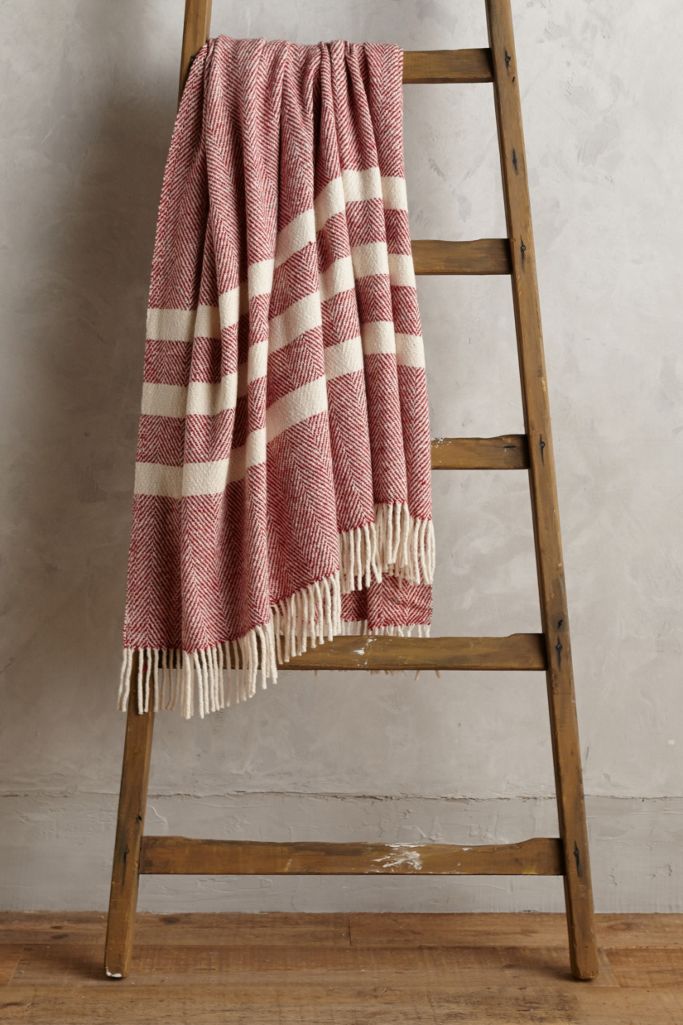 Avoca Wool Herringbone Throw Anthropologie
