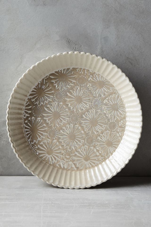 Raised Bloom Pie Pan Anthropologie