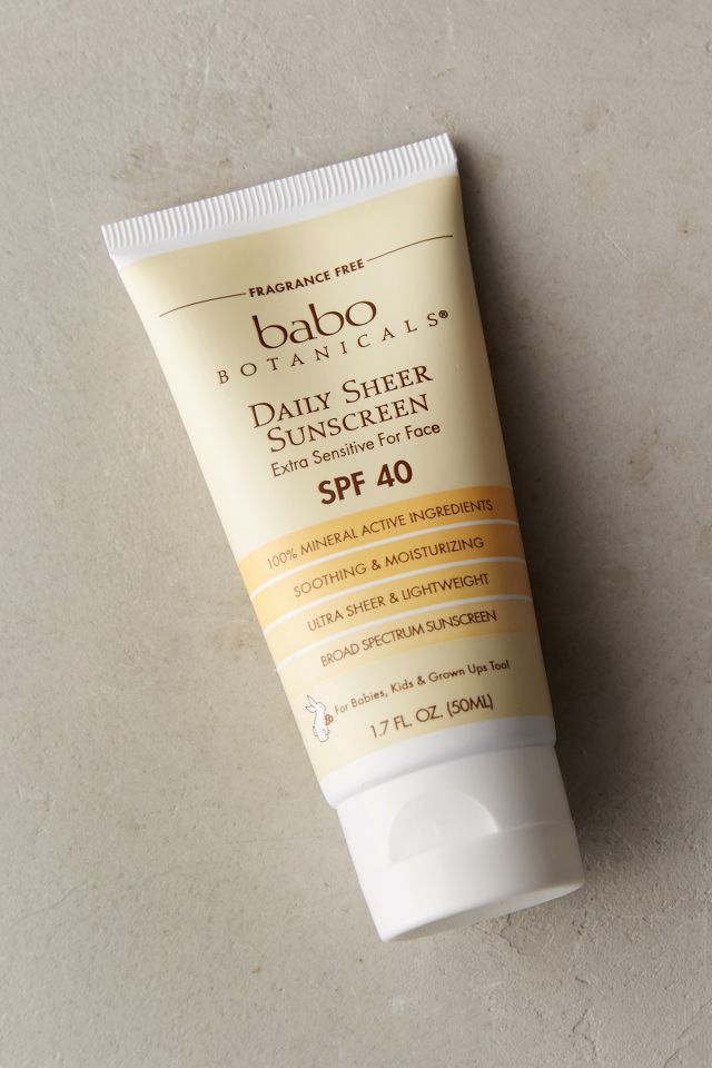 Babo Botanicals Daily Sheer Sunscreen | Anthropologie