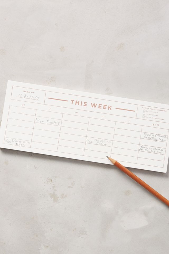 Weekly Notepad | Anthropologie