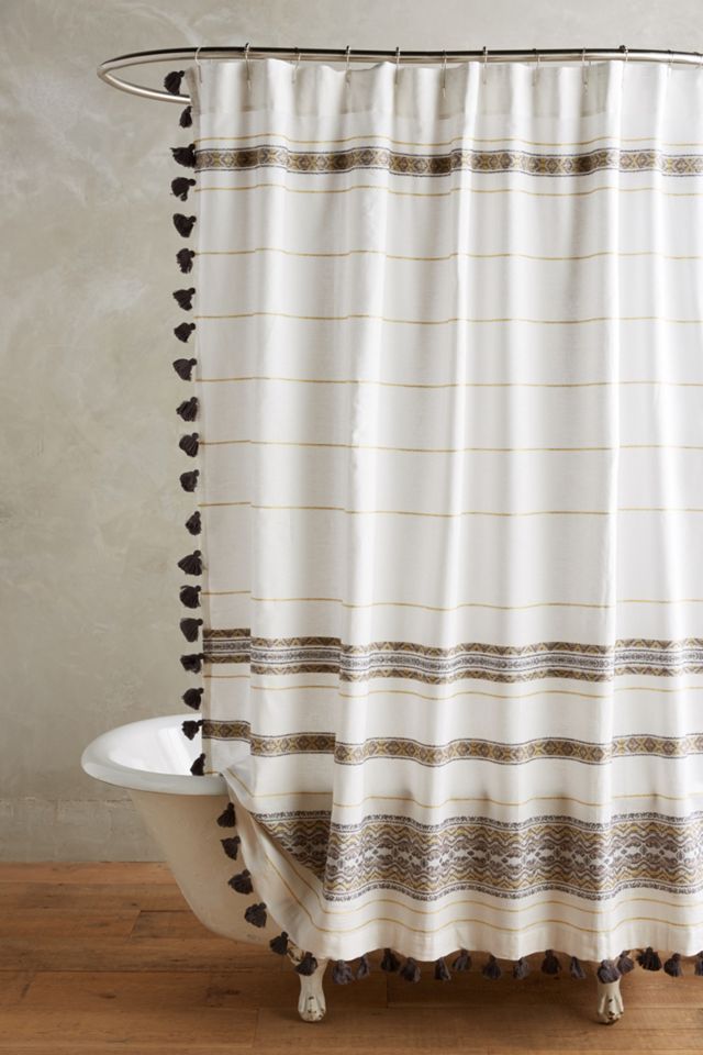 Diamanta Striped Shower Curtain Anthropologie
