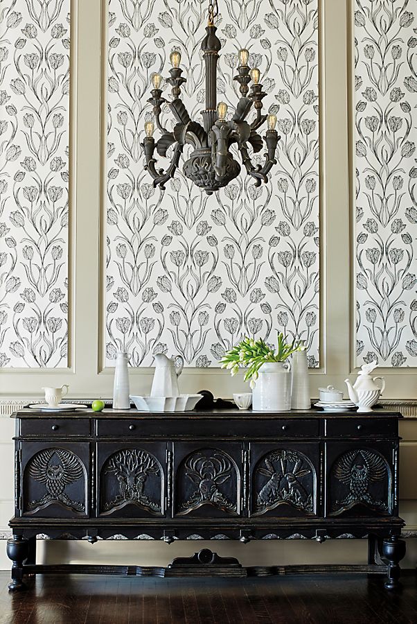 Slide View: 1: Handcarved Menagerie Buffet
