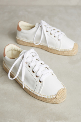 leather espadrille sneakers