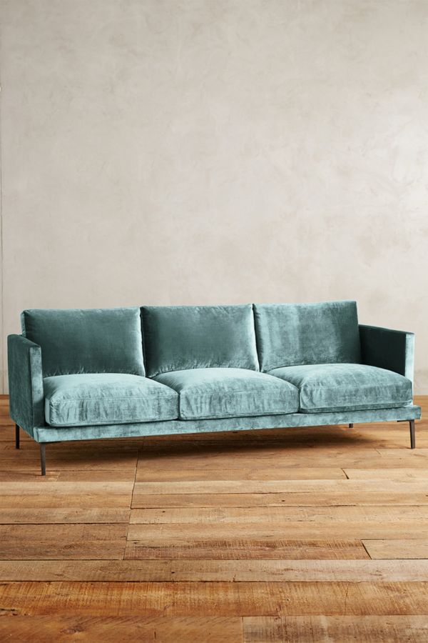 Slub Velvet Linde Sofa Anthropologie