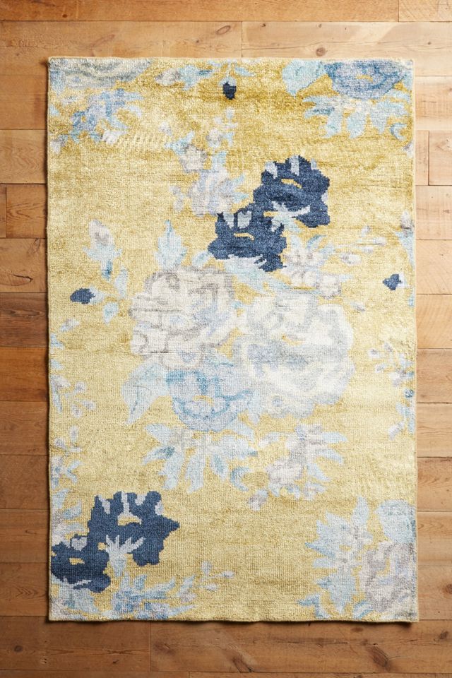 Floral Needlepoint Rug Anthropologie