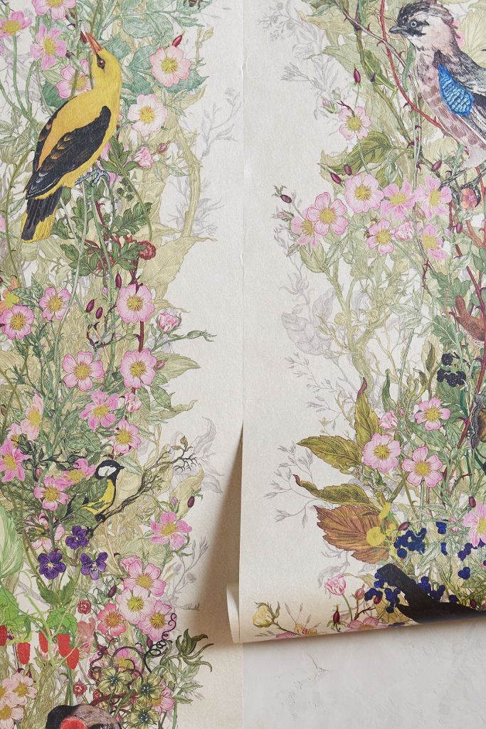 Bird Sanctuary Wallpaper | Anthropologie