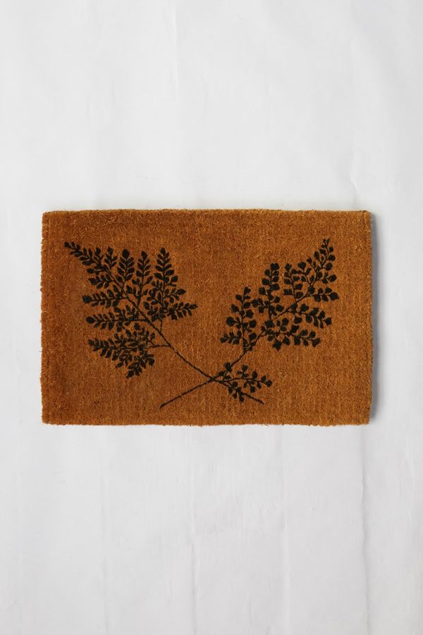 Slide View: 1: Fern Fronds Doormat