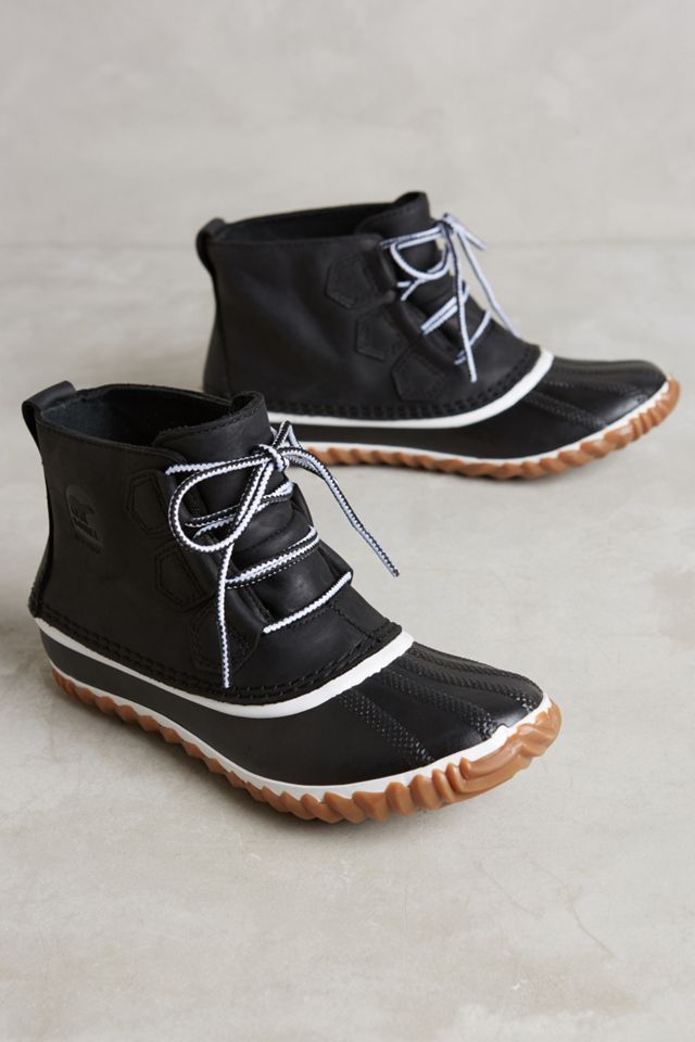 sorel out and about leather duck boot