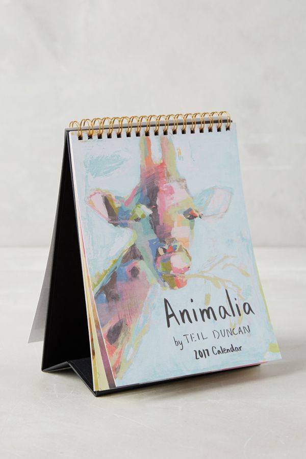 Animalia 2017 Desk Calendar Anthropologie