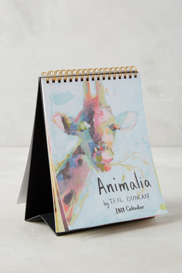 Animalia 2017 Desk Calendar Anthropologie