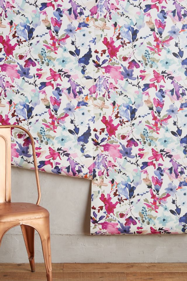 Anthropologie Wildflower Study Wallpaper Anthropologie