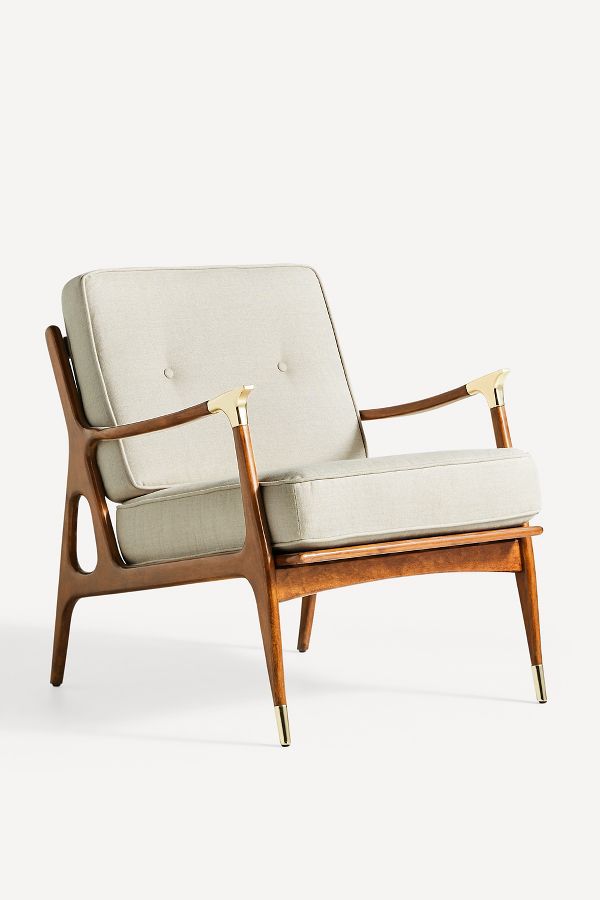 Slide View: 3: Linen Haverhill Chair