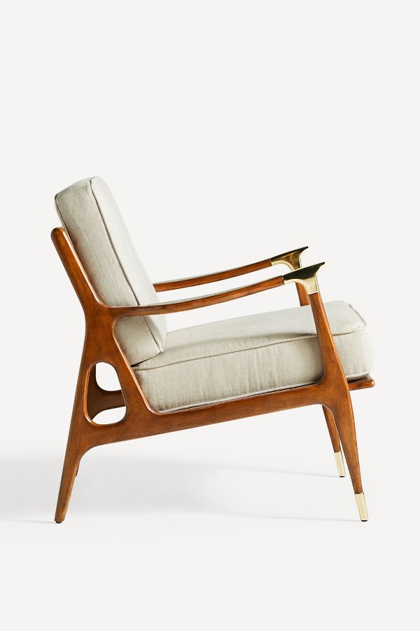 Slide View: 4: Linen Haverhill Chair