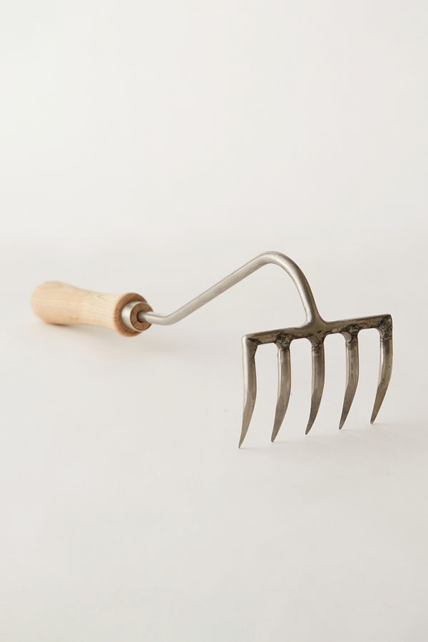 Slide View: 1: Sneeboer 5-Tine Hand Garden Rake