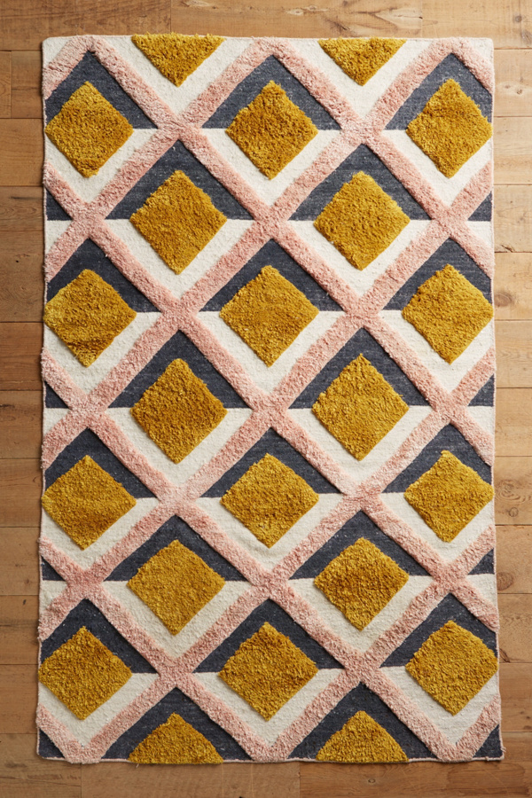 Hand-Tufted Trellis Rug | Anthropologie UK