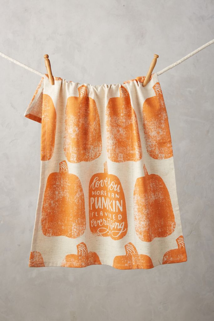 Pumpkin Tea Towel | Anthropologie