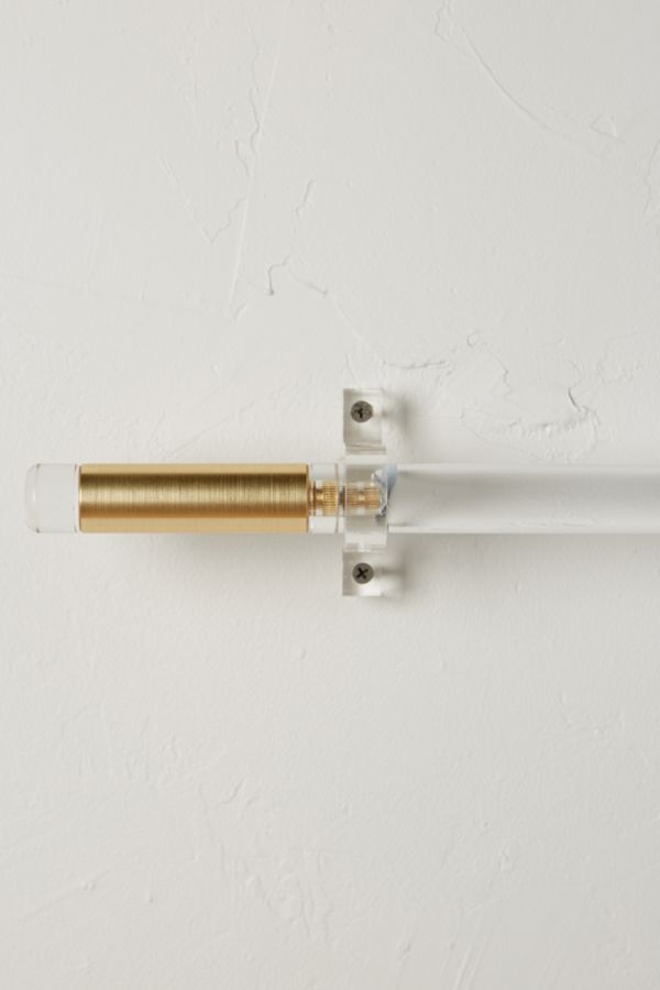 Brass Acrylic Curtain Rod Set Anthropologie