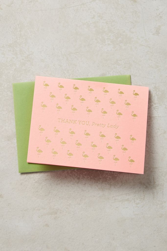 Thank You, Pretty Lady Card Anthropologie